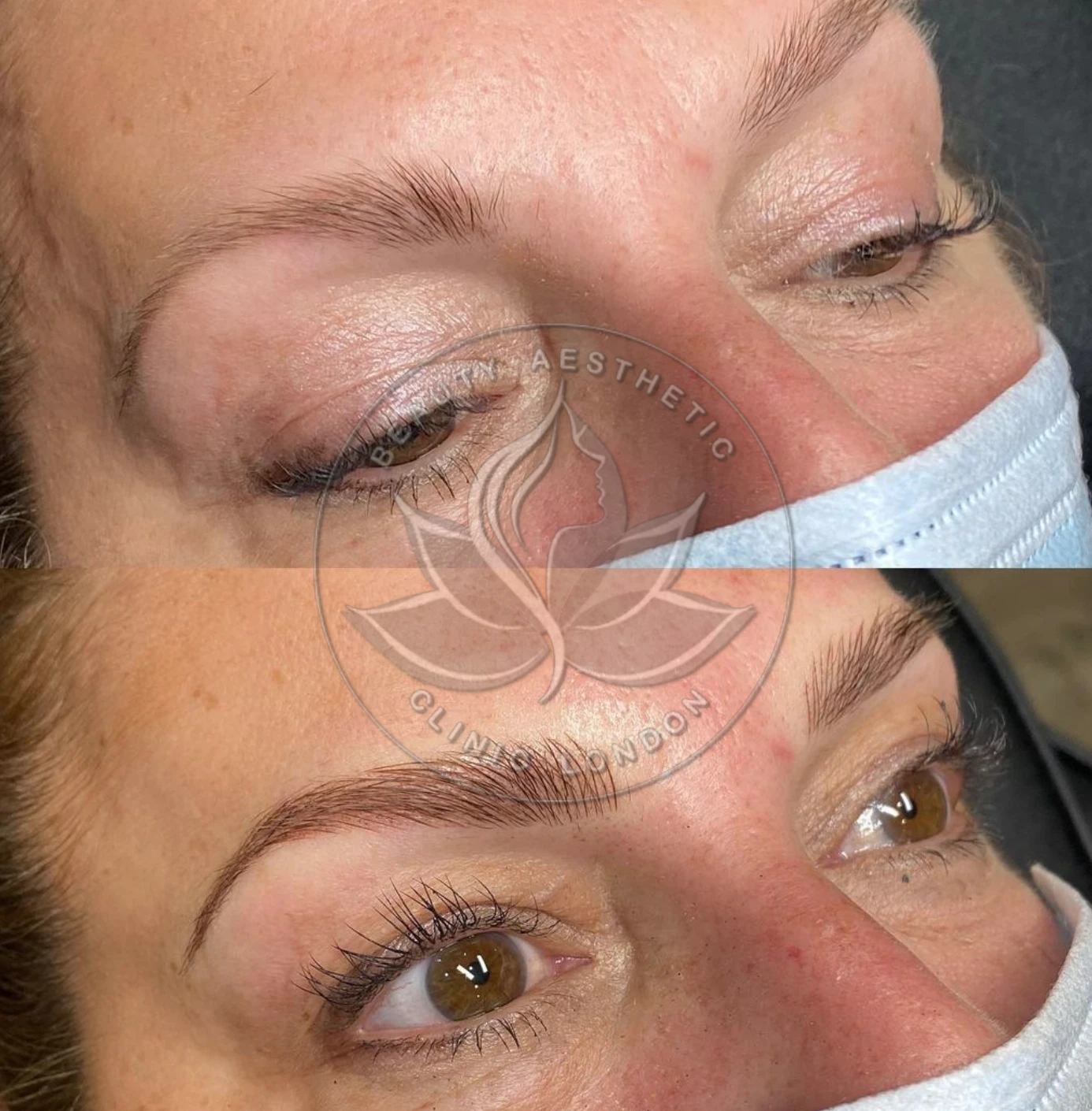 Microblading eyebrows London result